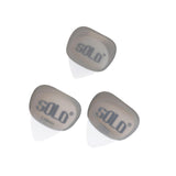 Maxbell 3Pcs Professional Guitar Picks Plectrums Silicone for Electric Guitar Banjo Grey