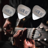 Maxbell 3Pcs Professional Guitar Picks Plectrums Silicone for Electric Guitar Banjo Grey