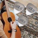 Maxbell 3Pcs Professional Guitar Picks Plectrums Silicone for Electric Guitar Banjo Grey