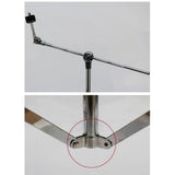 Maxbell Floor Cymbal Stand Holder Adjustable Portable Triangle Bracket Easily Carry