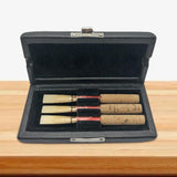 Maxbell Portable Oboe Reeds Storage Case PU Leather Stable for Home Travel Outdoor