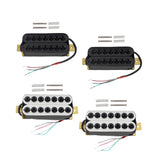 Maxbell Electric Guitar Pickup Double Coil 4P Prewired for 7 Strings Guitar Replaces Neck Black