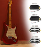 Maxbell Electric Guitar Pickup Double Coil 4P Prewired for 7 Strings Guitar Replaces Neck Black