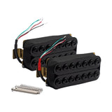 Maxbell Electric Guitar Pickup Double Coil 4P Prewired for 7 Strings Guitar Replaces Neck Black