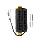 Maxbell Electric Guitar Pickup Double Coil 4P Prewired for 7 Strings Guitar Replaces Neck Black