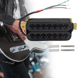 Maxbell Electric Guitar Pickup Double Coil 4P Prewired for 7 Strings Guitar Replaces Neck Black