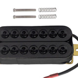 Maxbell Electric Guitar Pickup Double Coil 4P Prewired for 7 Strings Guitar Replaces Bridge Black