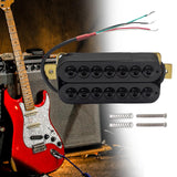 Maxbell Electric Guitar Pickup Double Coil 4P Prewired for 7 Strings Guitar Replaces Bridge Black