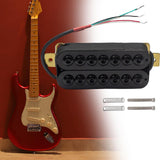 Maxbell Electric Guitar Pickup Double Coil 4P Prewired for 7 Strings Guitar Replaces Bridge Black