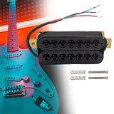 Maxbell Electric Guitar Pickup Double Coil 4P Prewired for 7 Strings Guitar Replaces Bridge Black