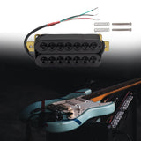 Maxbell Electric Guitar Pickup Double Coil 4P Prewired for 7 Strings Guitar Replaces Bridge Black