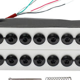 Maxbell Electric Guitar Pickup Double Coil 4P Prewired for 7 Strings Guitar Replaces Neck White