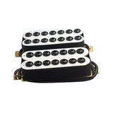 Maxbell Electric Guitar Pickup Double Coil 4P Prewired for 7 Strings Guitar Replaces Neck White