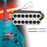 Maxbell Electric Guitar Pickup Double Coil 4P Prewired for 7 Strings Guitar Replaces Neck White