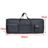 Maxbell Electronic Keyboard Storage Case Waterproof Dual Zipper for Band Players Black