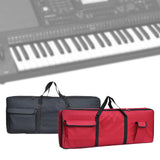 Maxbell Electronic Keyboard Storage Case Waterproof Dual Zipper for Band Players Black