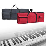 Maxbell Electronic Keyboard Storage Case Waterproof Dual Zipper for Band Players Black
