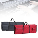 Maxbell Electronic Keyboard Storage Case Waterproof Dual Zipper for Band Players Black