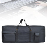 Maxbell Electronic Keyboard Storage Case Waterproof Dual Zipper for Band Players Black