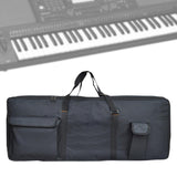 Maxbell Electronic Keyboard Storage Case Waterproof Dual Zipper for Band Players Black