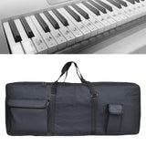 Maxbell Electronic Keyboard Storage Case Waterproof Dual Zipper for Band Players Black