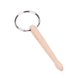 Maxbell Drumstick Percussion Keyring Wood Portable for Thanksgiving Gift Graduation 1 drum rod