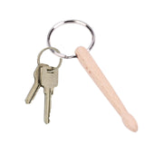 Maxbell Drumstick Percussion Keyring Wood Portable for Thanksgiving Gift Graduation 1 drum rod
