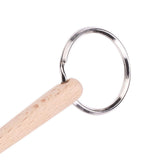 Maxbell Drumstick Percussion Keyring Wood Portable for Thanksgiving Gift Graduation 1 drum rod