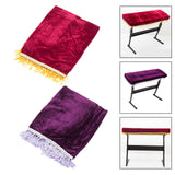 Maxbell Piano Keyboard Cover 61 Keys Washable Portable Storage Case Velvet Folding red