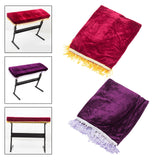 Maxbell Piano Keyboard Cover 61 Keys Washable Portable Storage Case Velvet Folding red