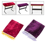 Maxbell Piano Keyboard Cover 61 Keys Washable Portable Storage Case Velvet Folding red
