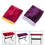 Maxbell Piano Keyboard Cover 61 Keys Washable Portable Storage Case Velvet Folding red