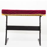 Maxbell Piano Keyboard Cover 61 Keys Washable Portable Storage Case Velvet Folding red