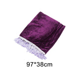 Maxbell Piano Keyboard Cover 61 Keys Washable Portable Storage Case Velvet Folding purple