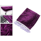 Maxbell Piano Keyboard Cover 61 Keys Washable Portable Storage Case Velvet Folding purple