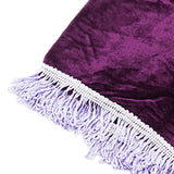 Maxbell Piano Keyboard Cover 61 Keys Washable Portable Storage Case Velvet Folding purple