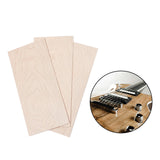 Maxbell 3Pcs Guitar Head Veneer Replacement Headstock DIY Material Decorative Parts