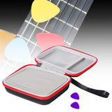 Maxbell Guitar Pick Case Musical Instrument Small Item Organizer for Collectible Red