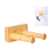 Maxbell Portable Wooden Guitar Hanger Wall Mount Punch Free for Bass Ukulele Studio