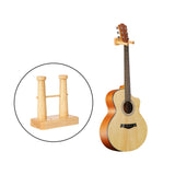 Maxbell Portable Wooden Guitar Hanger Wall Mount Punch Free for Bass Ukulele Studio