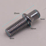 Maxbell 10x Drum Tension Rods Durable Metal Strong for Snare Drum Accessory DIY M6X15mm