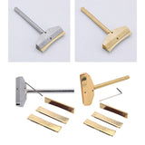 Maxbell Electric Guitar Repair Tool with Press Caul Inserts for Electric Guitar Argent