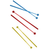 Maxbell 2 Pieces Plastic Drum Percussion Sticks 30cm for Woodblock Kids Energy Chime Yellow