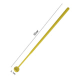Maxbell 2 Pieces Plastic Drum Percussion Sticks 30cm for Woodblock Kids Energy Chime Yellow