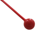 Maxbell 2 Pieces Plastic Drum Percussion Sticks 30cm for Woodblock Kids Energy Chime Red