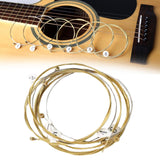 Maxbell 6x Professional Acoustic Guitar Strings Replacement Parts for Folk Guitar