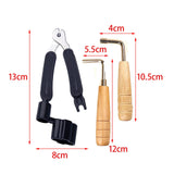 Maxbell Guitar Maintenance Kits Guitar Wrench Ergonomic for Acoustic Guitar Banjos Style A