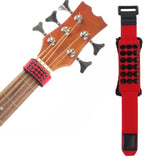Maxbell Universal Guitar String Mute Dampener noise reducers Guitar Fret Strings Mute red and l