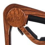 Maxbell Acoustic Guitar Capo Extra Strings Pin Puller Guitar Clip Clamp for Portable Brown