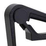Maxbell Acoustic Guitar Capo Extra Strings Pin Puller Guitar Clip Clamp for Portable Black
